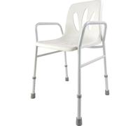 Loops Height Adjustable Bathroom Shower Chair 820mm to 920mm - Built in Drainage Holes Loops Multicolor