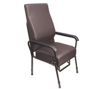 Loops Height Adjustable Easy Riser Lounge Chair - Spring Action Assisted Riser - Brown Loops Brown