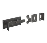 Loops High-Quality 102mm Black Straight Bolts For Enhanced Door Security - Door Bolt Lock