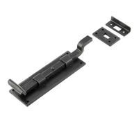 Loops High-Quality 152mm Black Necked Bolts For Enhanced Security - Door Bolt Lock