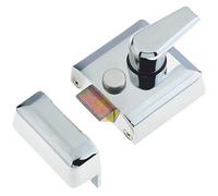 Loops High-Quality Narrow Stile Night Latches In Polished Chrome - 66mm - Bolt Latch