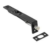 Loops High-Quality Stainless Steel Flush Bolts Jmb50 Black - 150mm X 20mm Square Forend