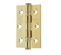 Loops High-Quality Stainless Steel Grade 7 Ball Bearing Hinge 76X50mm With Brass Finish - Door Hinges