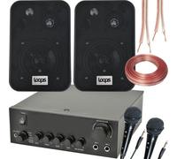 Loops Home Karaoke Machine Kit Speakers & Microphones Player Amplifier Children's Tv