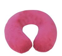 Loops Hot Pink Soft Velour Spare Cover For Blue Memory Foam Neck Cushion