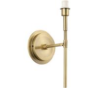 Loops Indoor Antique Brass Plate Wall Light - Dimmable 6W Led E14