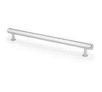 Loops Industrial Hex T Bar Pull Handle - Polished Chrome 224mm Centres Kitchen Cabinet