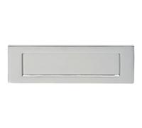 Loops Inward Opening Letterbox Plate 242mm Fixing Centres 278 x 95mm Polished Chrome Loops Multicolor