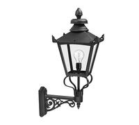 Loops IP23 Wall Light Sconce Black LED E27 150W Bulb Outside External Loops Black