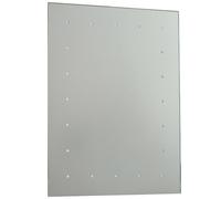 IP44 LED Bathroom Mirror 60cm x 45cm Battery Powered Wall Light Push Switch