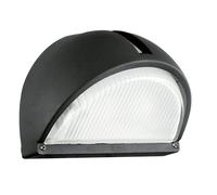 Loops IP44 Outdoor Wall Light Black Aluminium 1 x 40W E27 Bulb Porch Lamp Loops Black