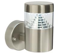 IP44 Outdoor Wall Light Brushed Steel LED Lamp Modern Stepped Outdoor Garden