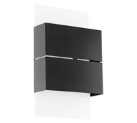 Loops IP44 Outdoor Wall Light White & Anthracite Zinc Steel 2.5W Built in LED in Metallics Loops Metallics