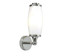 Loops IP44 Wall Light Enclosed Glass Shade LED Included Polished Chrome LED G9 3.5W in Clear Loops Clear