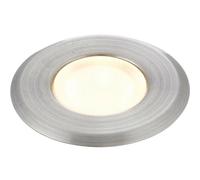 Loops IP67 Outdoor LED Ground Light 0.8W Warm White Steel Flush Decking Floor Lamp Loops White