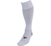 Loops Junior Size 8-11 Pro Football Socks - Plain White - Ventilated Toe Protection