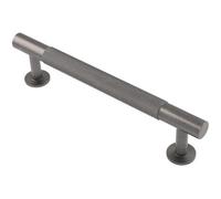 Loops Knurled Bar Door Pull Handle 158 X 13mm 128mm Fixing Centres Anthracite Grey