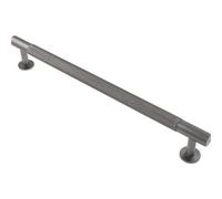 Loops Knurled Bar Door Pull Handle - 274mm X 13mm - 224mm Centres - Anthracite Grey