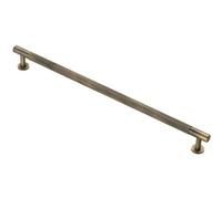 Loops Knurled Bar Door Pull Handle - 350mm X 13mm - 320mm Centres - Antique Brass