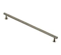 Loops Knurled Bar Door Pull Handle - 350mm X 13mm - 320mm Centres - Satin Nickel