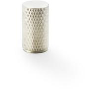 Loops Knurled Cylinder Cupboard Door Knob - 20mm X 35mm - Satin Nickel Pull Handle