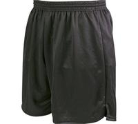 L - BLACK Adult Soft Touch Elasticated Training Shorts Bottoms - Football Gym