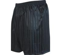Loops L - Black Adult Sports Continental Stripe Training Shorts Bottoms - Football