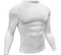 Loops L - White Junior Long Sleeve Baselayer Compression Shirt - Unisex Training Top