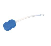 Loops Large Bath Sponge with 20 Inch Angled Plastic Handle - Ergonomic Bathroom Aid Loops Multicolor