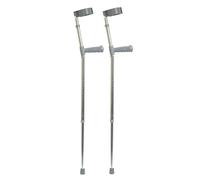 Loops Large PVC Wedge Handle Lightweight Aluminium Elbow Crutch - 14+3 Height Settings Loops Multicolor
