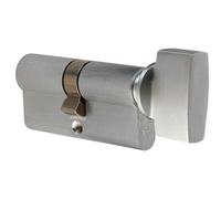 Loops Large Style Thumbturn to Suit Cylinder 34 x 27.5 x 12mm Satin Chrome Loops Multicolor