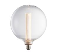 Loops LED Filament Lamp Bulb Clear Glass 2.8W LED E27 Warm White Globe Bulb Loops White