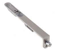 Loops Lever Action Flushbolts With Radiused Forend - 203X20mm Satin Stainless Steel