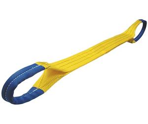 Loops Lifting Strap Load Capacity 3000 kg Yellow Length 3 m for Cranes, Chains and Workshops