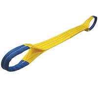 Loops Lifting Strap Load Capacity 3000 kg Yellow Length 6 m for Cranes, Chains and Workshops