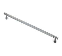 Loops Lined Bar Door Pull Handle - 274mm X 13mm - 224mm Centres - Polished Chrome