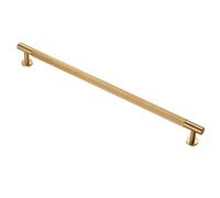 Loops Lined Bar Door Pull Handle - 274mm x 13mm - 224mm Centres - Satin Brass in Metallics Loops Metallics