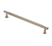 Loops Lined Bar Door Pull Handle - 274mm X 13mm - 224mm Centres - Satin Nickel