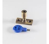 Loops Locking Casement Window Stay Pin Holder 28.5mm Fixing Centres Florentine Bronze