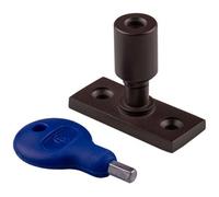 Loops Locking Casement Window Stay Pin Holder - 28.5mm Fixing Centres Matt Bronze