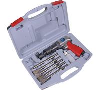 Loops Long Stroke Air Hammer Kit - 1/4" BSP Inlet - Soft Grip - Handle Exhaust Loops Multicolor