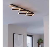 Loops Modern Black And Brown Led Ceiling Light Fixture For Indoor Spaces