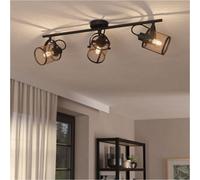 Loops Modern Black Triple Ceiling Spotlight For Indoor Spaces - Stylish Lighting Solution