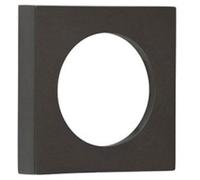 Loops Modern Dark Bronze Square Outer Rose For Escutcheon - Solid Brass Key Hole Cover