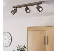 Loops Modern Design Dark Bronze Triple Led Ceiling Spotlight For Indoor Spaces