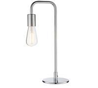 Loops Modern Hangman Table Lamp Chrome Industrial Metal Arm Bedside Desk Light Base Loops Multicolor