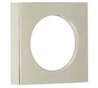 Loops Modern Polished Nickel Square Outer Rose For Escutcheon - Solid Brass Key Hole Cover