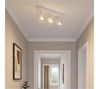 Loops Modern White Triple Bar Ceiling Spotlight For Stylish Bathroom Illumination - Gu10 Design
