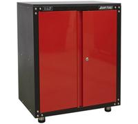 Loops Modular 2 Door Cabinet with Worktop - 665 x 460 x 820mm - Locking Storage System Loops Multicolor