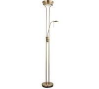 Loops Mother & Child Floor Lamp Antique Brass 1.8m Twin Light Dimmer Flexible Reading in Metallics Loops Metallics